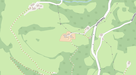 Pension auf Satellitenbild