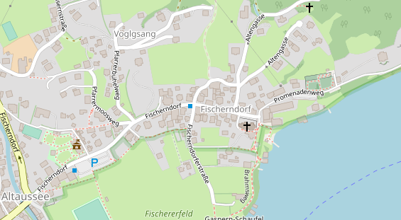 Pension auf Satellitenbild