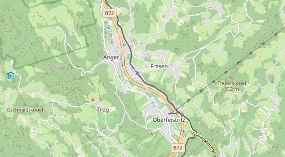 Pension auf Karte