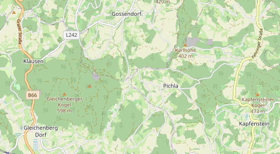 Pension auf Karte