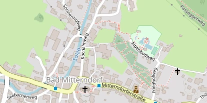 Pension auf Satellitenbild