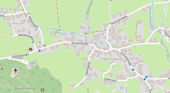 Pension auf Satellitenbild