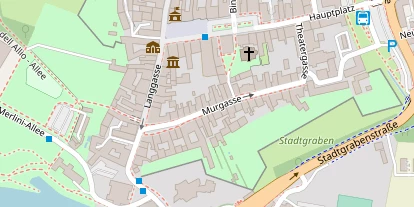 Pension auf Satellitenbild