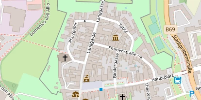 Pension auf Satellitenbild