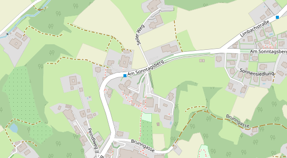 Pension auf Satellitenbild