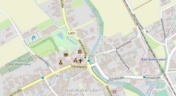 Pension auf Satellitenbild