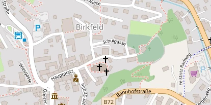 Pension auf Satellitenbild