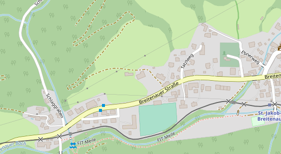 Pension auf Satellitenbild