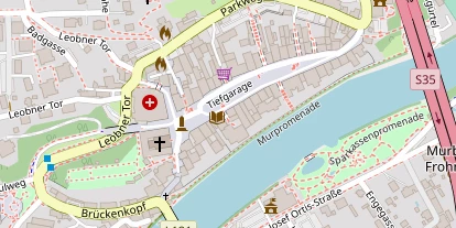 Pension auf Satellitenbild