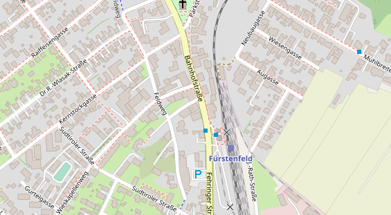 Pension auf Satellitenbild