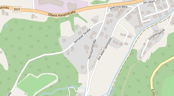 Pension auf Satellitenbild