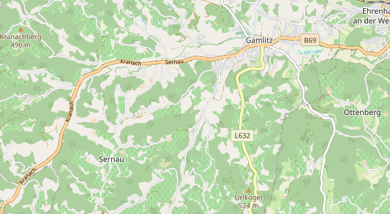 Pension auf Karte