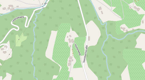 Pension auf Satellitenbild