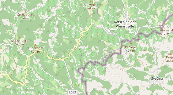 Pension auf Karte
