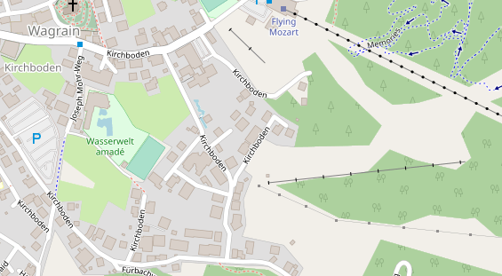 Pension auf Satellitenbild