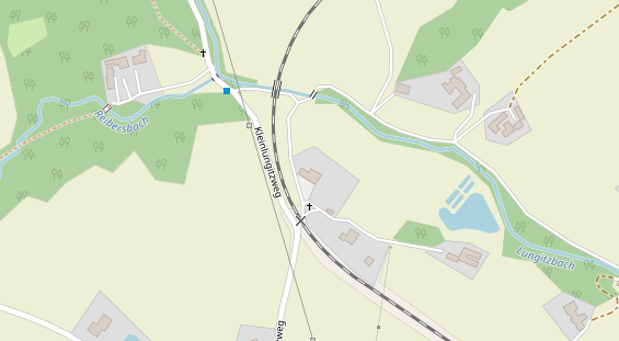 Pension auf Satellitenbild