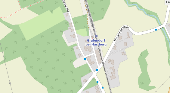 Pension auf Satellitenbild