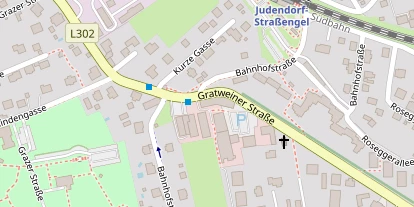 Pension auf Satellitenbild