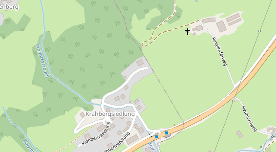 Pension auf Satellitenbild