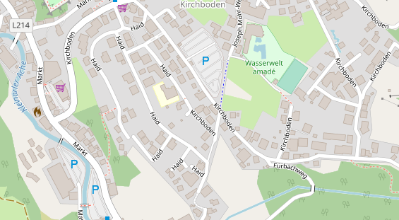 Pension auf Satellitenbild