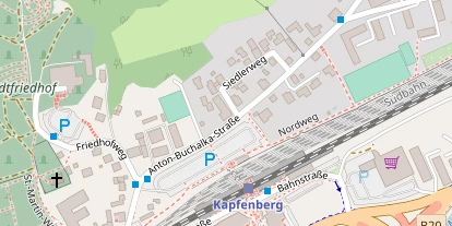 Pension auf Satellitenbild