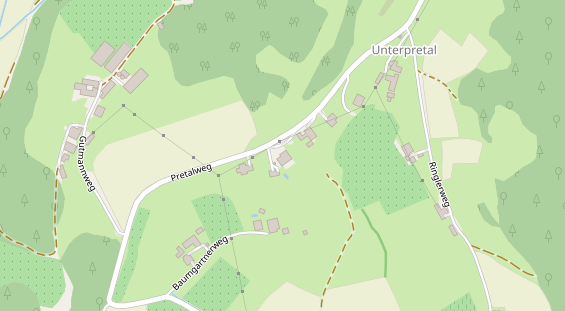 Pension auf Satellitenbild