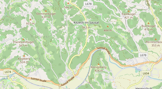 Pension auf Karte