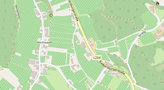 Pension auf Satellitenbild