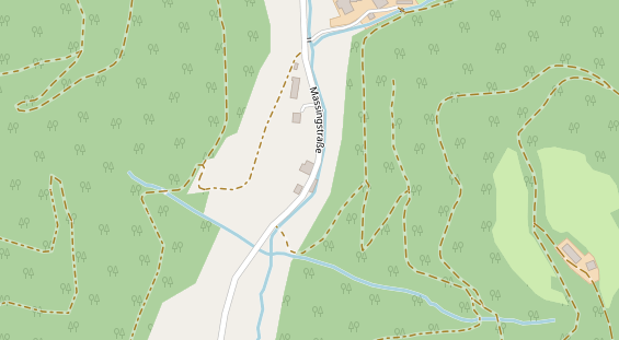 Pension auf Satellitenbild