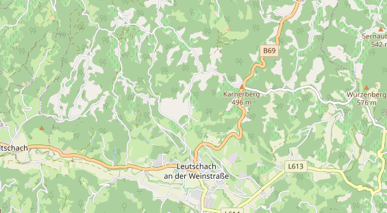 Pension auf Karte