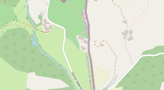 Pension auf Satellitenbild