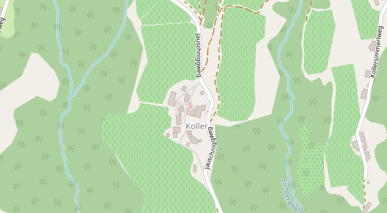 Pension auf Satellitenbild