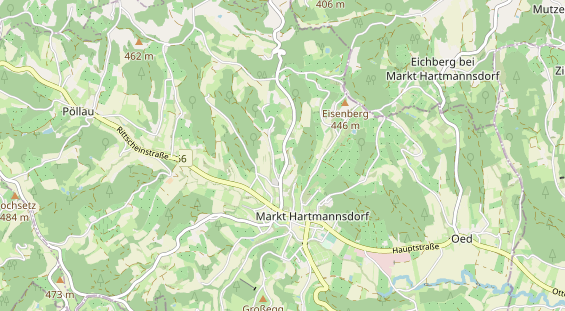 Pension auf Karte