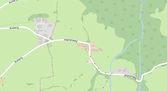 Pension auf Satellitenbild