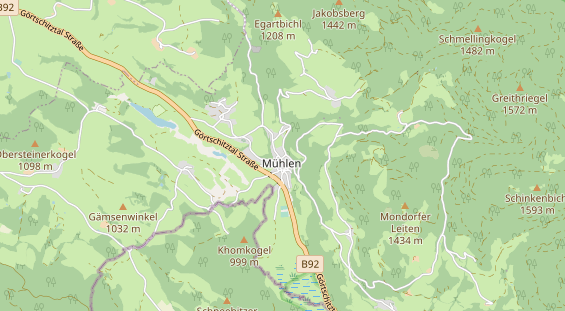 Pension auf Karte