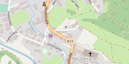 Pension auf Satellitenbild