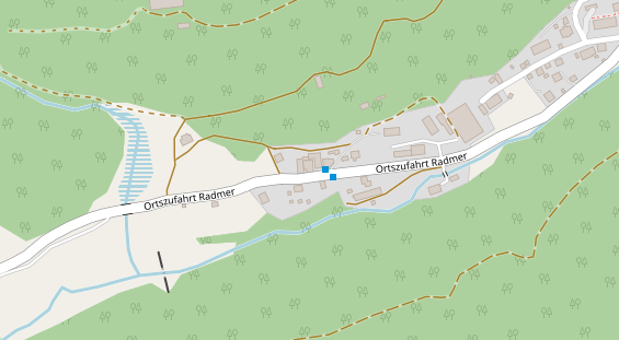 Pension auf Satellitenbild