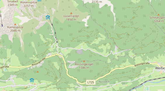 Pension auf Karte