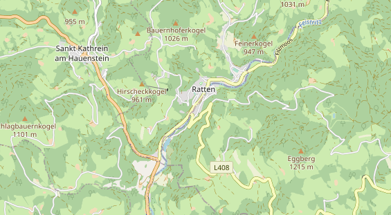 Pension auf Karte