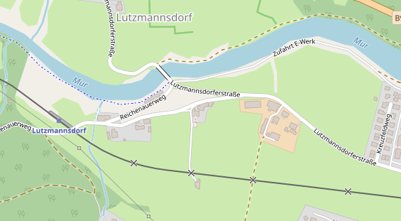 Pension auf Satellitenbild