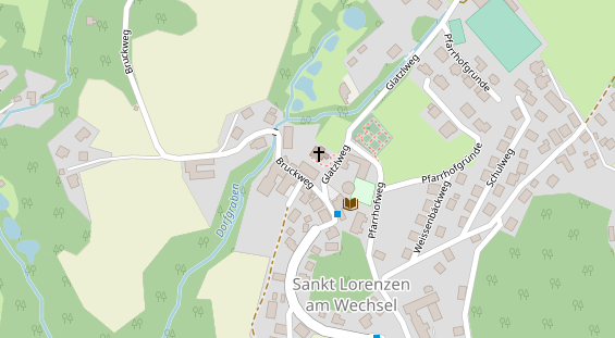 Pension auf Satellitenbild