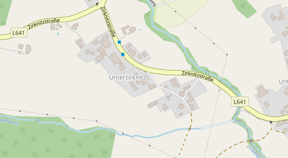 Pension auf Satellitenbild