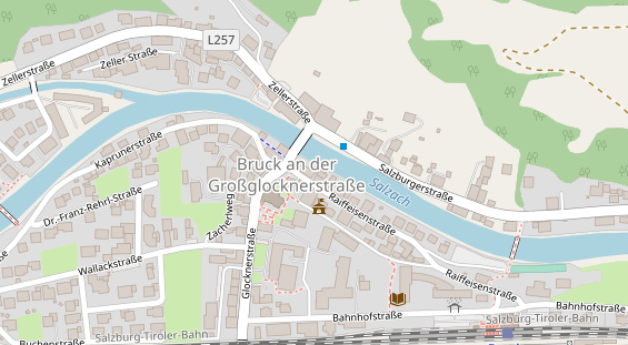 Pension auf Satellitenbild