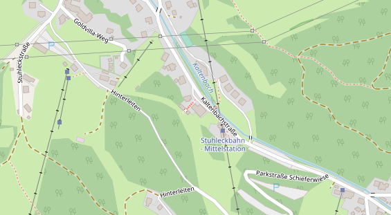 Pension auf Satellitenbild