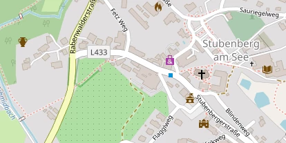 Pension auf Satellitenbild