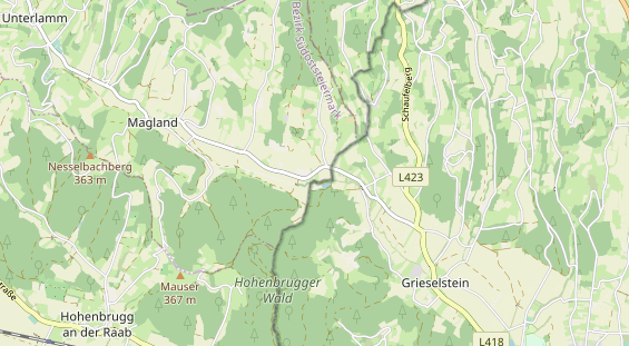 Pension auf Karte