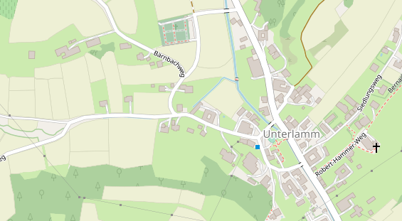 Pension auf Satellitenbild