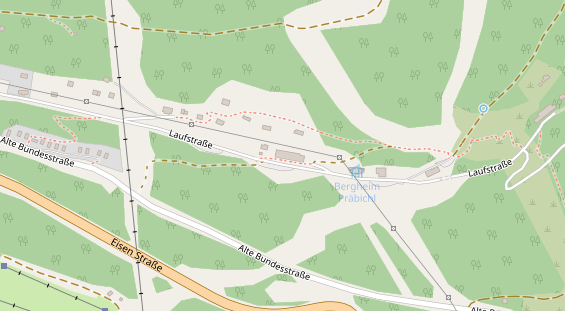 Pension auf Satellitenbild