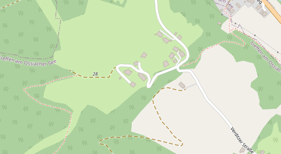 Pension auf Satellitenbild