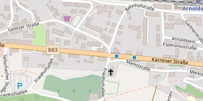 Pension auf Satellitenbild